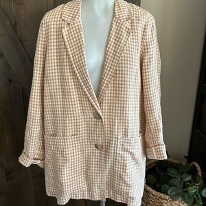Madewell linen blazer size large